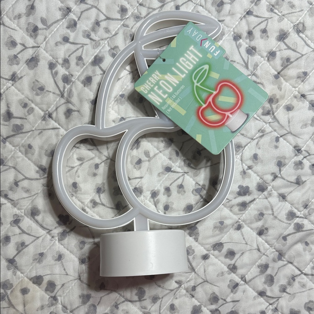 Cherry Neon Light - White